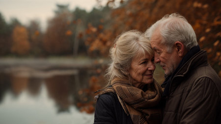 Happy senior coupleの素材