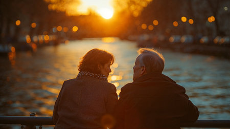 Happy senior coupleの素材