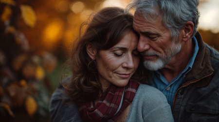 Happy mid age coupleの素材