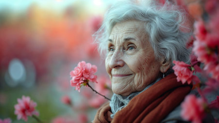 Portrait of a senior ladyの素材