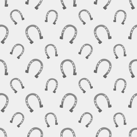 Steel horseshoes seamless patternのイラスト素材