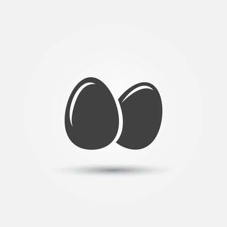 Vector eggs icon - poultry vector symbolのイラスト素材