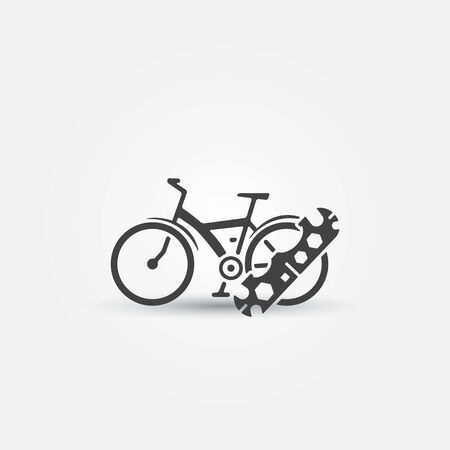 Bicycle repair - vector bike symbolのイラスト素材