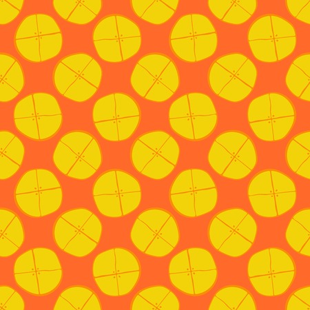 Lemon seamless pattern - abstract vector bright lemon fruit textureのイラスト素材