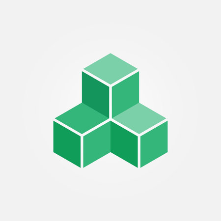 3d Printing cube geometric のイラスト素材