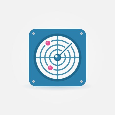 Flat radar iconの写真素材