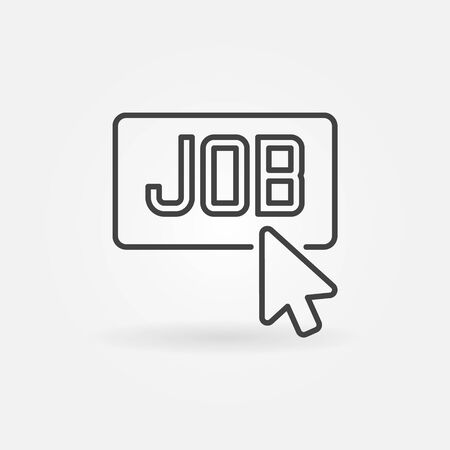 Job click concept iconのイラスト素材