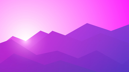 Vector polygonal mountains illustrationのイラスト素材