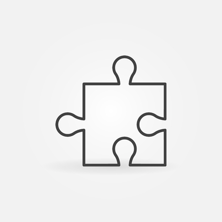 Puzzle vector iconのイラスト素材