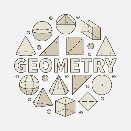 Colorful geometry illustrationのイラスト素材