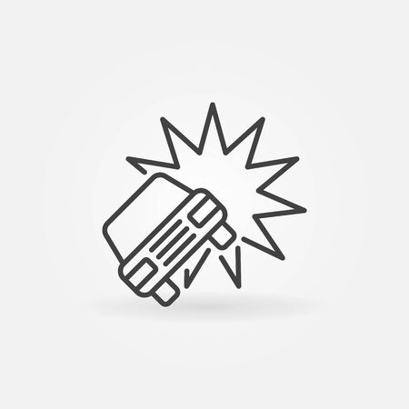 Car crash or accident iconのイラスト素材