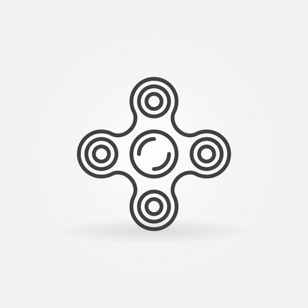 Fidget spinner iconのイラスト素材