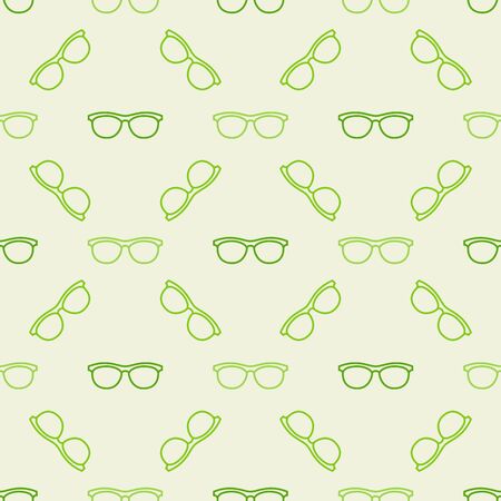 Colorful glasses patternのイラスト素材