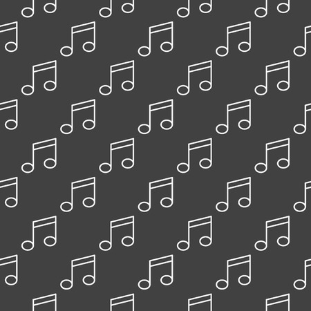 Music note dark patternのイラスト素材