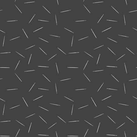 Sewing needle vector dark seamless pattern.のイラスト素材