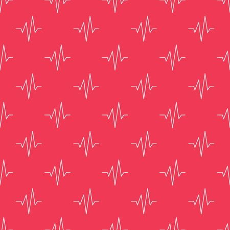 Pulse red vector seamless patternのイラスト素材