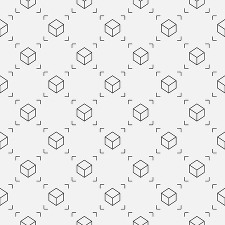 Augmented Reality vector minimal seamless patternのイラスト素材