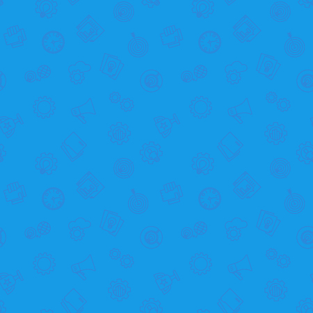 Business startup blue vector pattern. Seamless backgroundのイラスト素材