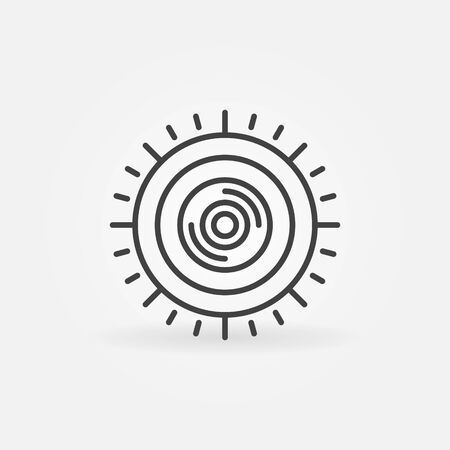 360-degree Camera linear vector concept minimal iconのイラスト素材