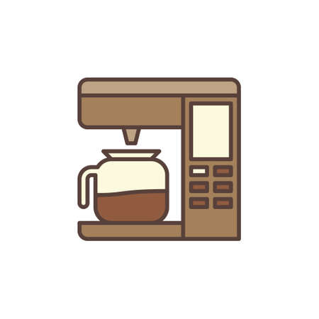 Coffee Maker vector concept colored modern iconのイラスト素材