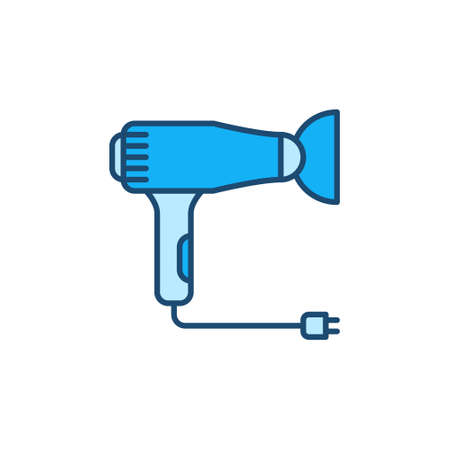 Hair Dryer vector concept blue modern icon or signのイラスト素材