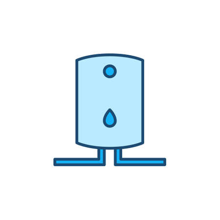 Boiler vector concept blue modern icon or signのイラスト素材