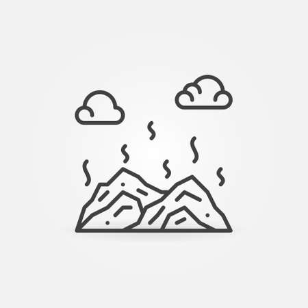 Dump outline icon - Garbage and Pollution vector signのイラスト素材