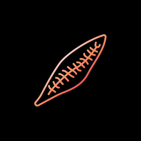 Trematoda vector concept colored icon in thin line style on dark backgroundのイラスト素材