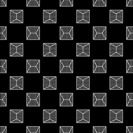 House Roof vector concept outline minimal seamless patternのイラスト素材