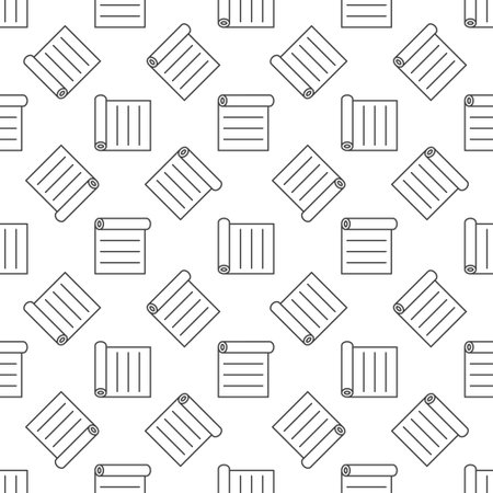 Roof Underlayment vector concept outline seamless patternのイラスト素材