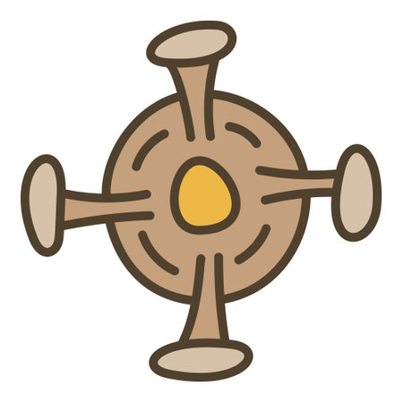 Microbe Bio Engineering vector concept colored icon or symbolのイラスト素材