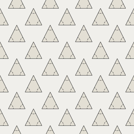 Geometrical Triangle vector colored seamless pattern. Geometry Education concept background