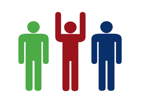 vector business team - isolated on whiteのイラスト素材