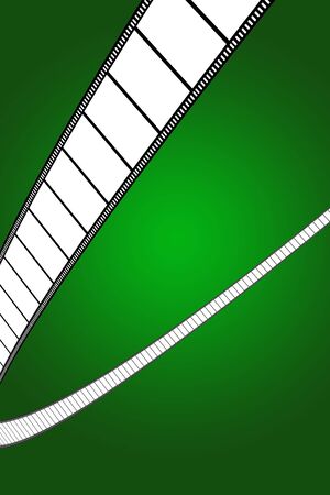 blank movie/photo film - 3d illustrationの写真素材