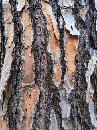 Background old pine tree barkの写真素材