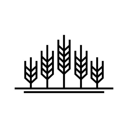 Simple illustration wheat and bread.のイラスト素材