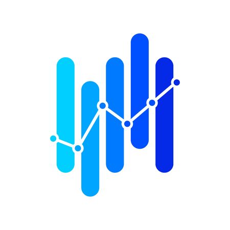 Simple Illustration logo design for finance.のイラスト素材