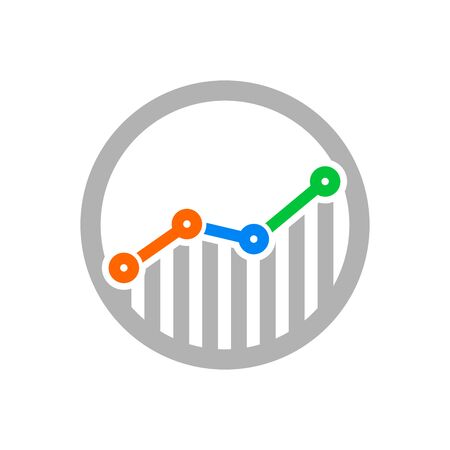Simple Illustration logo design for finance.のイラスト素材