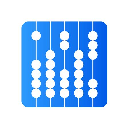 Simple illustration design traditional calculating (sempoa) in circle.のイラスト素材