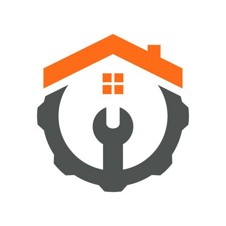Simple illustration logo design for construction company.のイラスト素材