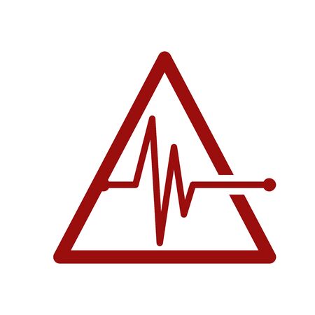 simple illustration logo design for medical company.のイラスト素材