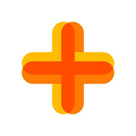 simple illustration logo design for medical company.のイラスト素材