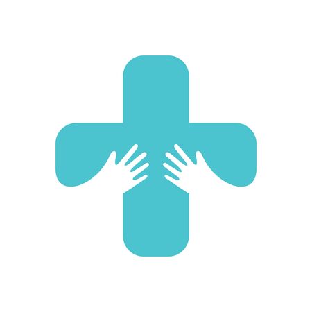 simple and modern logo design for medical company.のイラスト素材