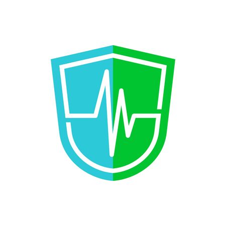 Simple illustration logo for company related medical.のイラスト素材