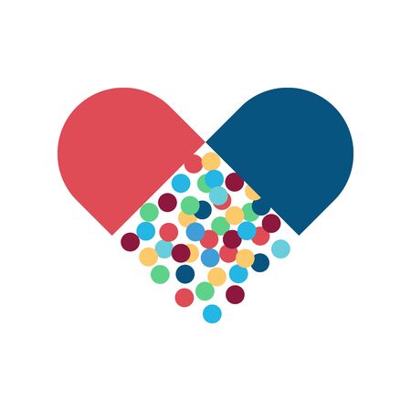 Simple illustration logo for company related medical.のイラスト素材
