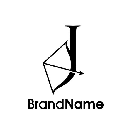 Letter J logo icon design template elements. Initial letter J logo conceptのイラスト素材