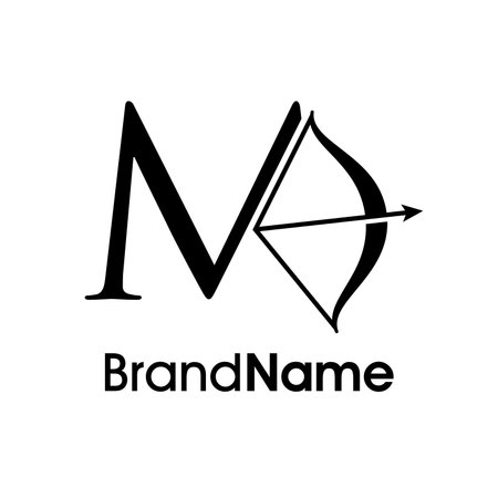 Initial Letter M Logo Template Design Vector, Creative Letter M Logo Conceptのイラスト素材