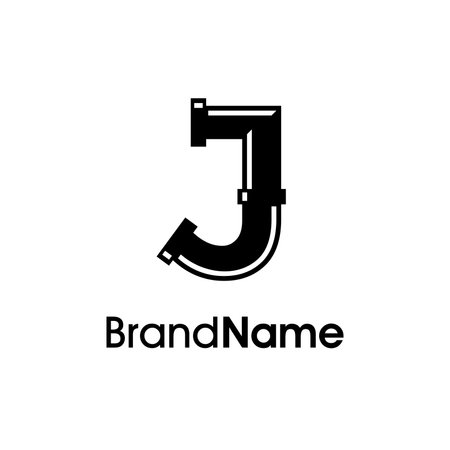 Letter J logo icon design template elements. Suitable for any kind of business or industry.のイラスト素材
