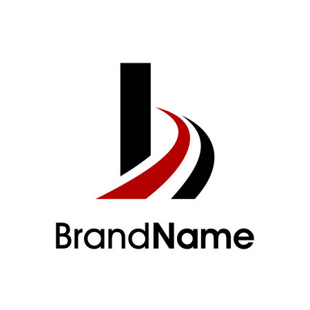 Simple Initial I Combine with Road icon in two color. Logo Good for company related delivery, construction, travel and transportation.のイラスト素材
