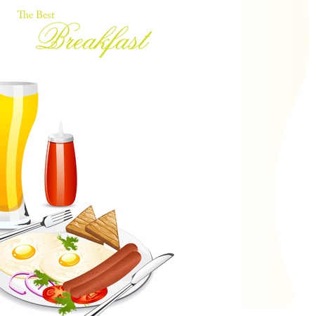 Breakfastのイラスト素材